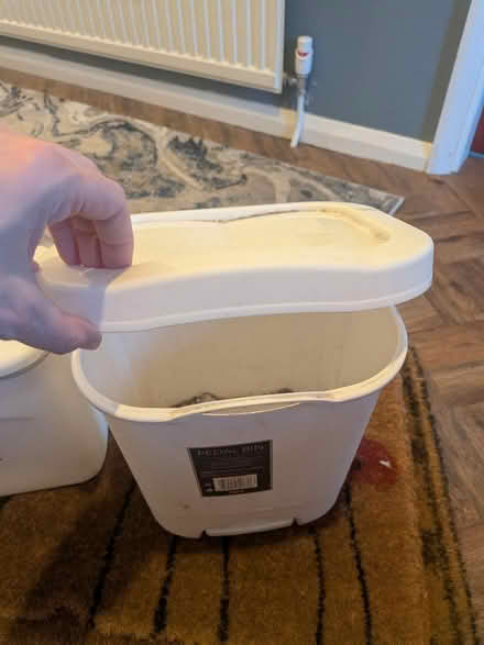 Photo of free 2 small white plastic bins (Maidstone ME15) #3