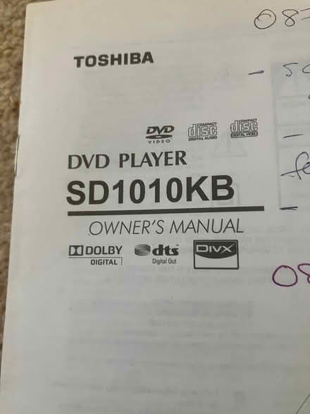 Photo of free Toshiba DVD player (Desford, Leicester LE9) #1
