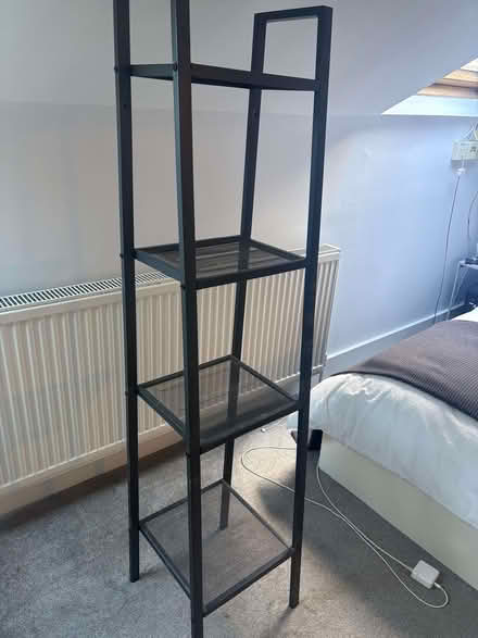Photo of free Dark grey metal ladder shelf (Tufnell Park NW5) #2