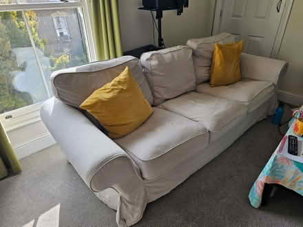 Photo of free IKEA Ektorp 3-seater sofa light beige (Trumpington Ward CB2) #3
