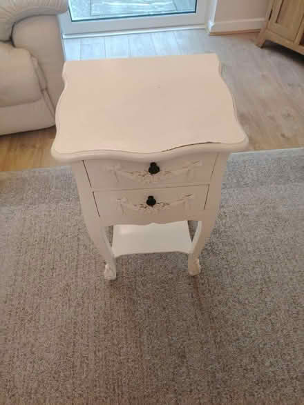 Photo of free White bedside table (Marston Jabbett CV11) #2
