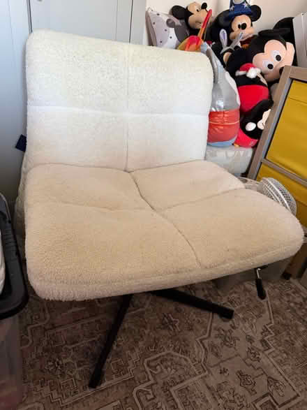 Photo of free Large cream cross legged chair (Hurst Green TN19) #1