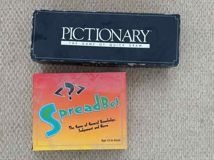 Photo of free Pictionary & Spreadbet board games (Epsom) #1