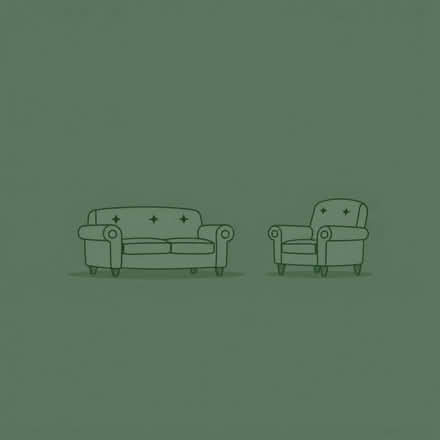 Photo of free red sofa and chair (Stanton by Bridge DE73) #1