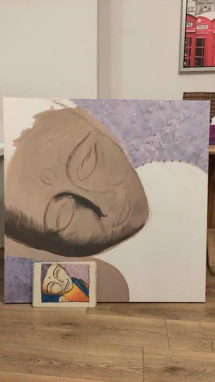 Photo of free 1m x 1m canvas - for blanking/practice, or a project (Acton W3) #1