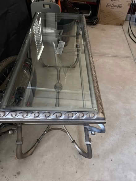 Photo of free Console table with glass top (Fiddyment farm) #1