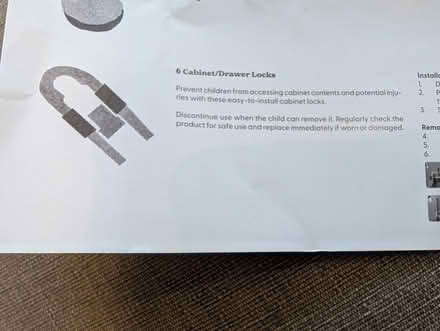 Photo of free 12 baby proof cupboard locks (Kennington SE11) #3