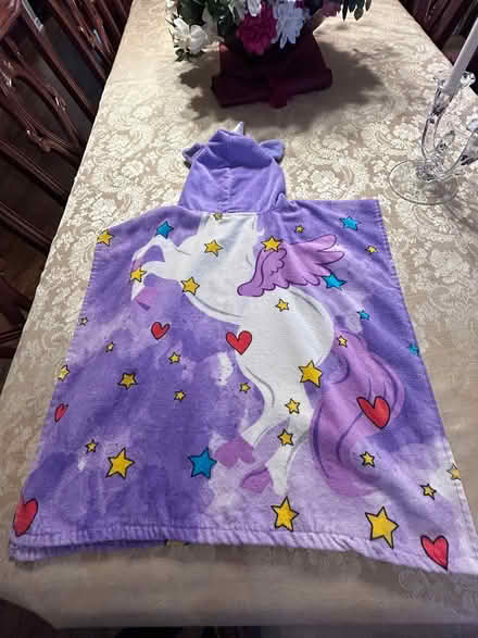 Photo of free children’s unicorn bathwrap (Near Albion & Walkley.) #2