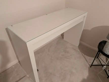 Photo of free White glass top dressing table (Maidstone ME15) #1