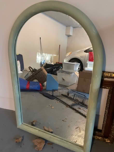 Photo of free Large wooden mirror (Downtown Silver Spring) #1