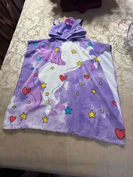 Photo of free children’s unicorn bathwrap (Near Albion & Walkley.) #1
