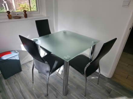 Photo of free Glass table & chairs (Knebworth SG3) #1