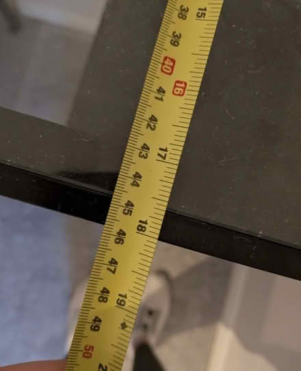 Photo of free Black Wood/Glass Stacking Tables (Maidstone ME15) #4