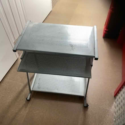 Photo of free Metal computer table (Bow) #2