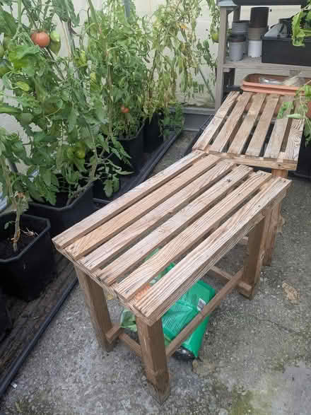 Photo of free Wooden greenhouse tables (M32 stretford) #1