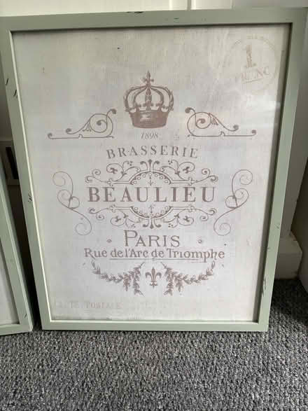 Photo of free 2 large French style pictures (Morrell Avenue OX4) #3