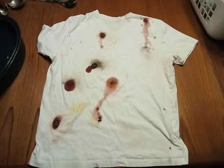 Photo of free Bullet/Blood shirt (Yonge and Sheppard) #1