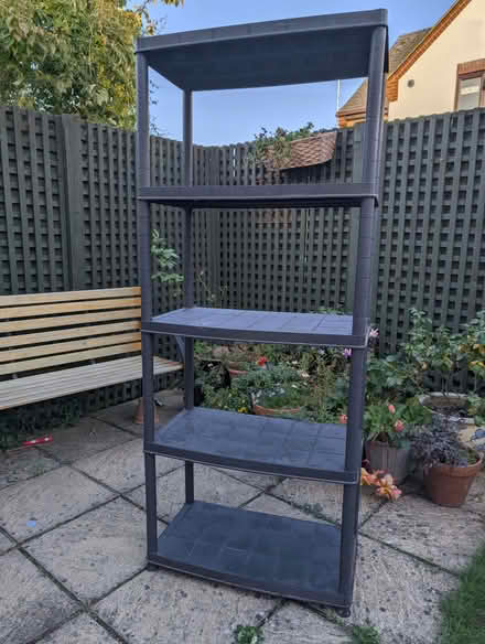 Photo of free Stackable plastic shelving (Benslow SG5) #1