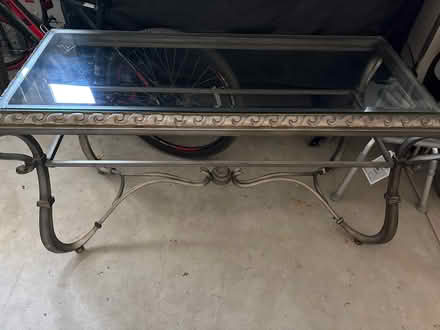 Photo of free Console table with glass top (Fiddyment farm) #2