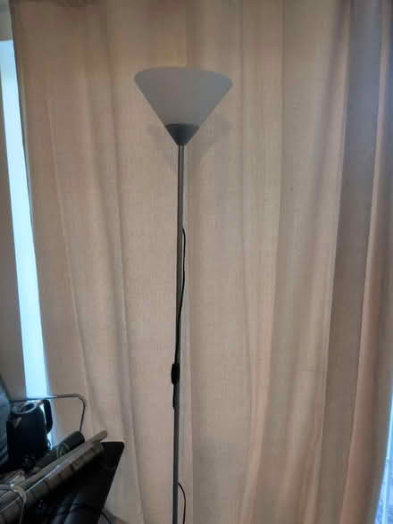 Photo of free Tall silver uplighter lamp (Maidstone ME15) #1