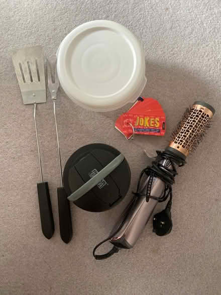Photo of free Hair styler. BBQ utensils. Jokes. Food containers. (West Wickham BR4) #1