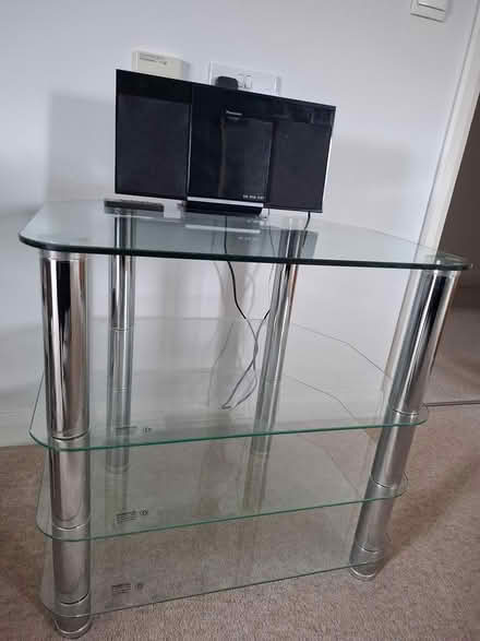 Photo of free Glass TV / Music stand (Monkseaton NE25) #1