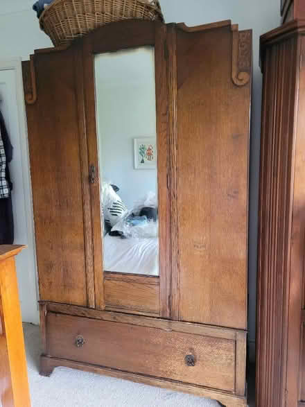 Photo of free Bedroom Furniture - 1930s oak solid wood - 3 pieces (Kings Heath B13) #1