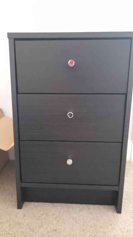 Photo of free Black bedside unit (New Malden KT3) #1