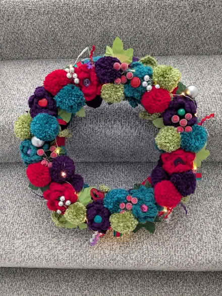 Photo of free Hand Made Christmas Wreath with Lights (Beulah Hill SE19) #1