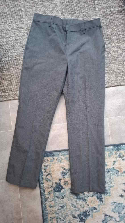 Photo of free 1 x pair new boys charcoal greyschool trousers, age 10-11 yr (Boughton Monchelsea ME17) #1