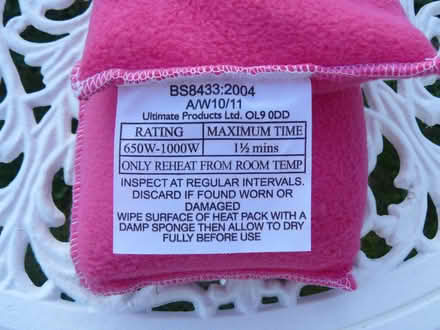 Photo of free Pink colour fleece microwaveable heat pack Oblong/tube shape (Kempsey WR5) #2