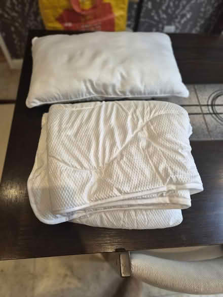 Photo of free Cot/child bed pillow, duvet and covers (Jersey Farm AL4) #1