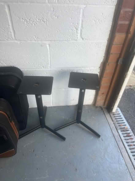 Photo of free 2 metal speaker standa (Belle vue Shrewsbury SY3) #1