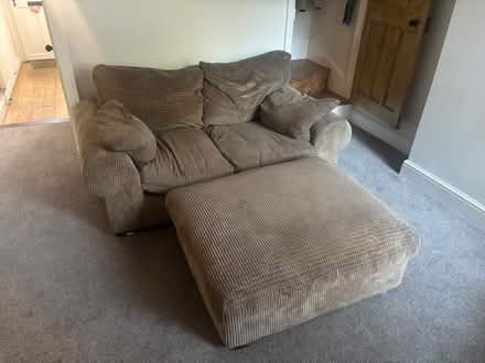 Photo of free Sofa and pouffe (Hyson Green NG7) #1