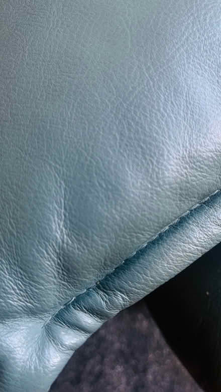Photo of free Leather 3 seater sofa (Woodley RG6) #3