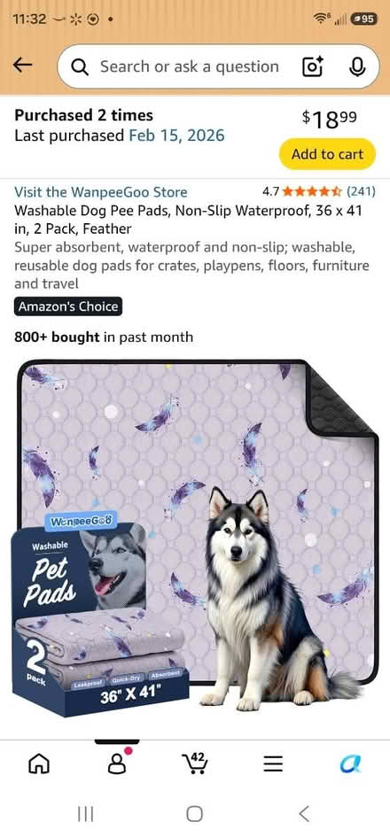 Photo of free Pee pads 2 (Gardiner) #1