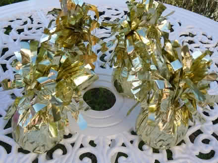 Photo of free 4 x balloon weights Gold tone metallic wrapped (Kempsey WR5) #2