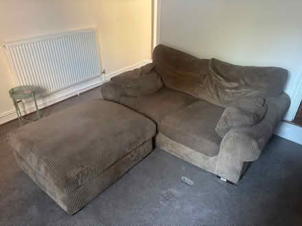 Photo of free Sofa and pouffe (Hyson Green NG7) #2