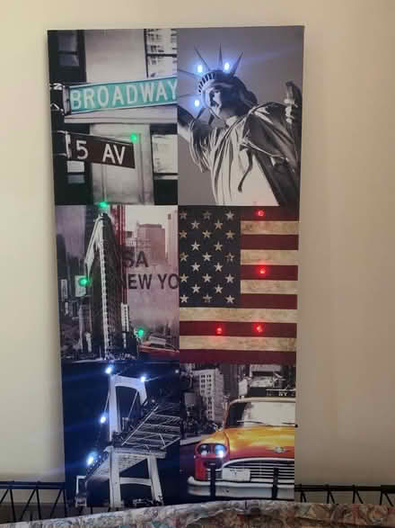 Photo of free Two New York Printed Canvas Pictures, one with lights (Broomfield ME17) #4