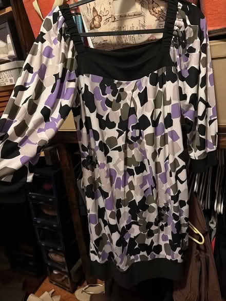 Photo of free Women’s Black, Floral Print Dress (Stuyvesant Heights) #1