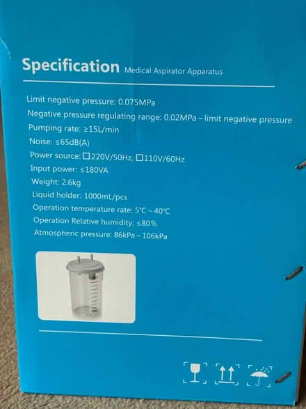 Photo of free Portable Phlegm Aspirator Apparatus - nearly new (Great Boughton CH3) #2