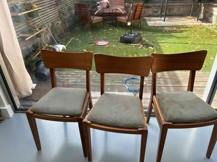 Photo of free 3 mid century dining chairs (Finsbury Park (N4)) #1