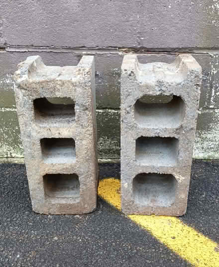 Photo of free 2 Cinder Blocks (Ridgefield Park) #1