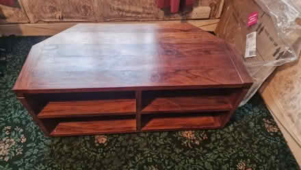 Photo of free Chunky wooden TV corner stand (Bexleyheath DA6) #1