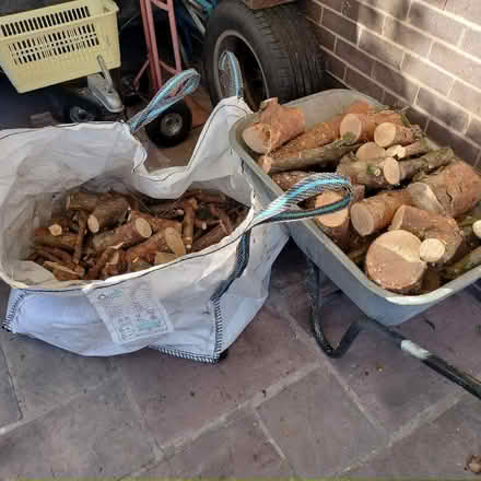 Photo of free Firewood logs, two wheelbarrows full, cut to size (Hesketh Bank PR4) #3