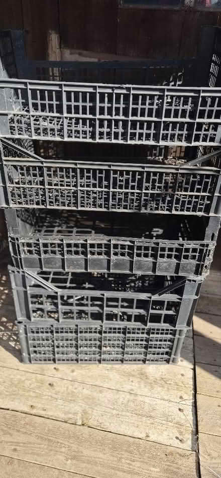 Photo of free 5 plastic crates (Raby CH63) #1