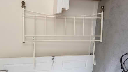 Photo of free King-sized metal headboard (Seacroft LS14) #1