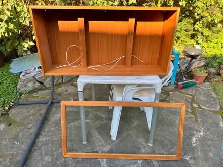 Photo of free Beaver and Tapley wall cabinet w/ hinged glass door an (Mold CH7) #1