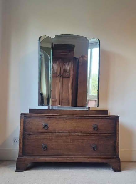 Photo of free Bedroom Furniture - 1930s oak solid wood - 3 pieces (Kings Heath B13) #2