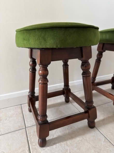 Photo of free Short bar stools (x2) Excellent condition. (Rumsam EX32) #3